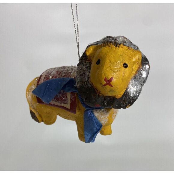 Penny McAllister Circus Lion Christmas Ornament Folk Art W/Box - Picture 7 of 10